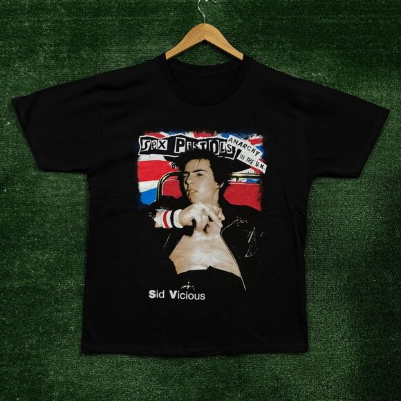 Sex Pistols Anarchy in the UK Sid Vicious T-shirt size large - Picture 1 of 4